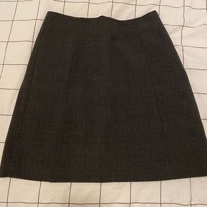 Babaton dark grey plaid skirt